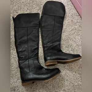 Franco Sarto Black Over the Knee Boots